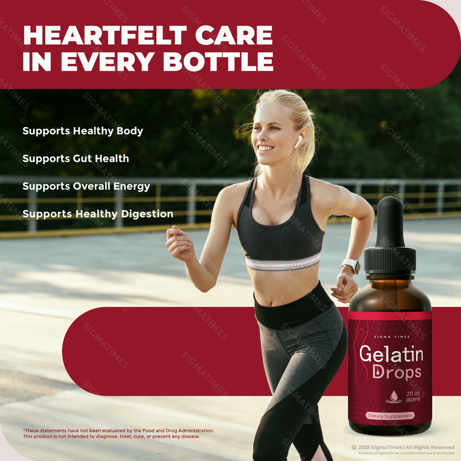Gelatin Drops for Weight Loss, Liquid Supplement for Metabolism Boost (30 serv)