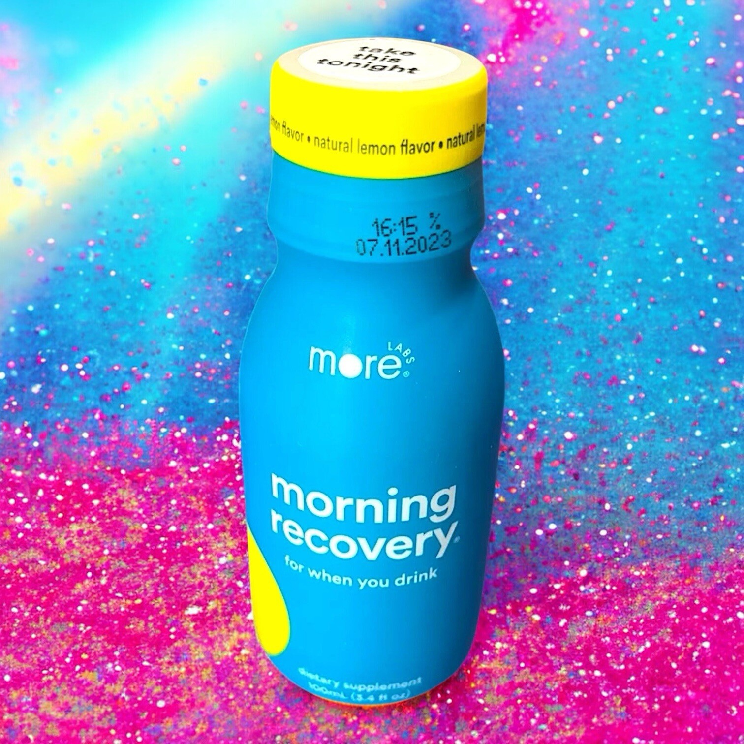 Morning Recovery Hangover Prevention Drink Lemon Flavor 3.4 OZ 6 pack New In Box