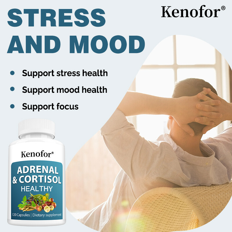 Adrenal Support Supplement Natural Stress Relief & Cortisol Manager Capsules