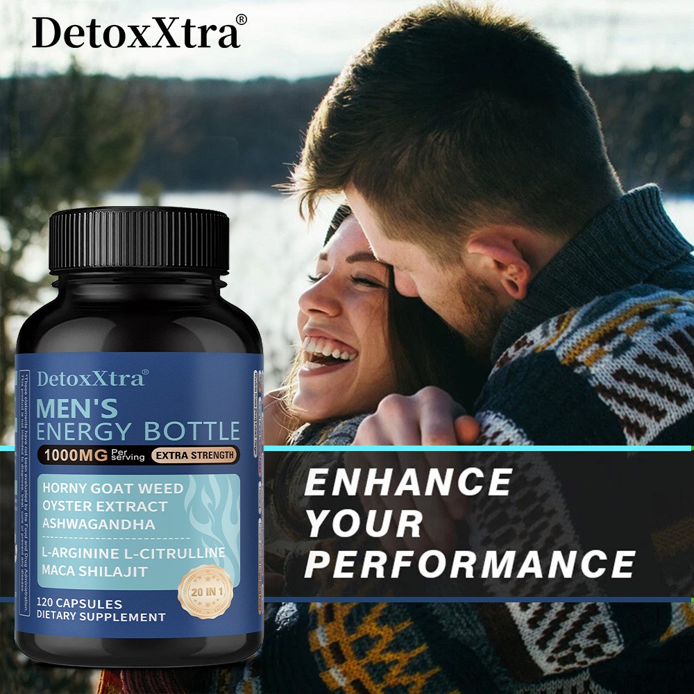 Men’S Energy Bottle Capsule Improve Physical Vitality Energy Levels 30-120 Pills
