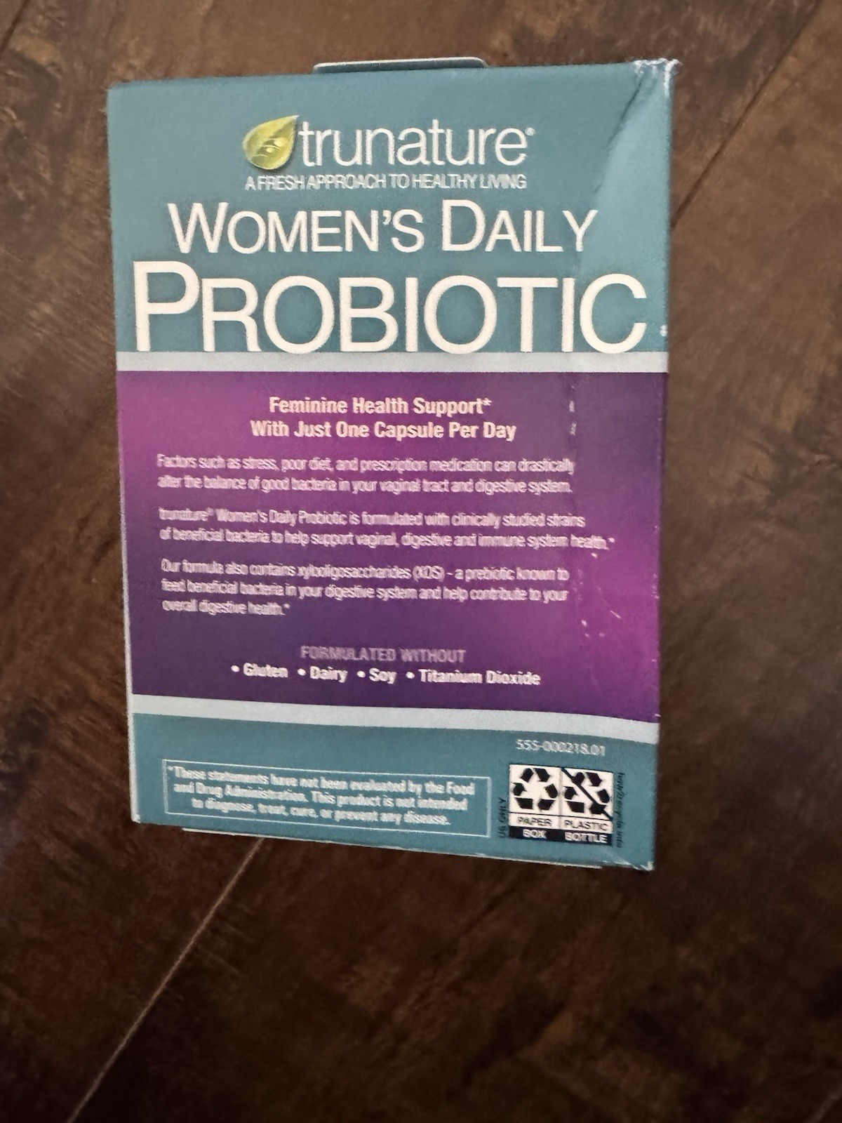 trunature Women’s Daily Probiotic 90 Vegetarian Capsules Exp 03/2028 New