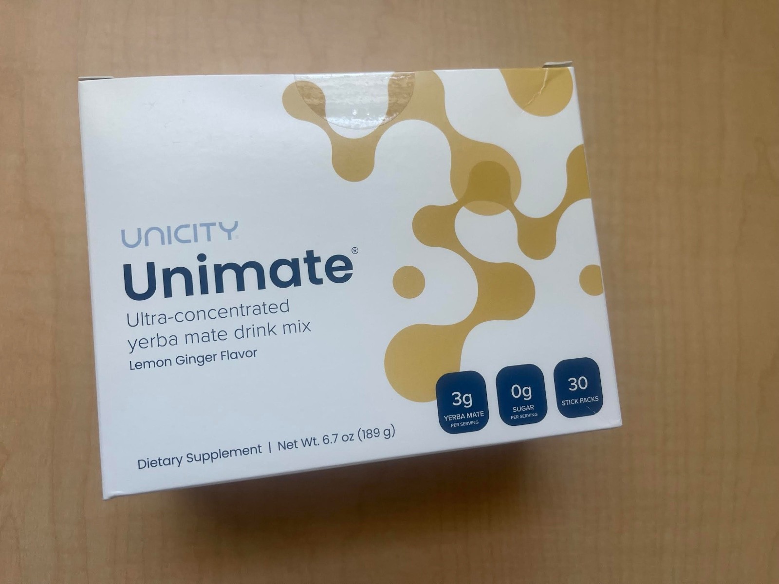 Unicity Unimate LEMON GINGER YERBA MATE 30 Packets/Servings Exp 5/2027 – New!