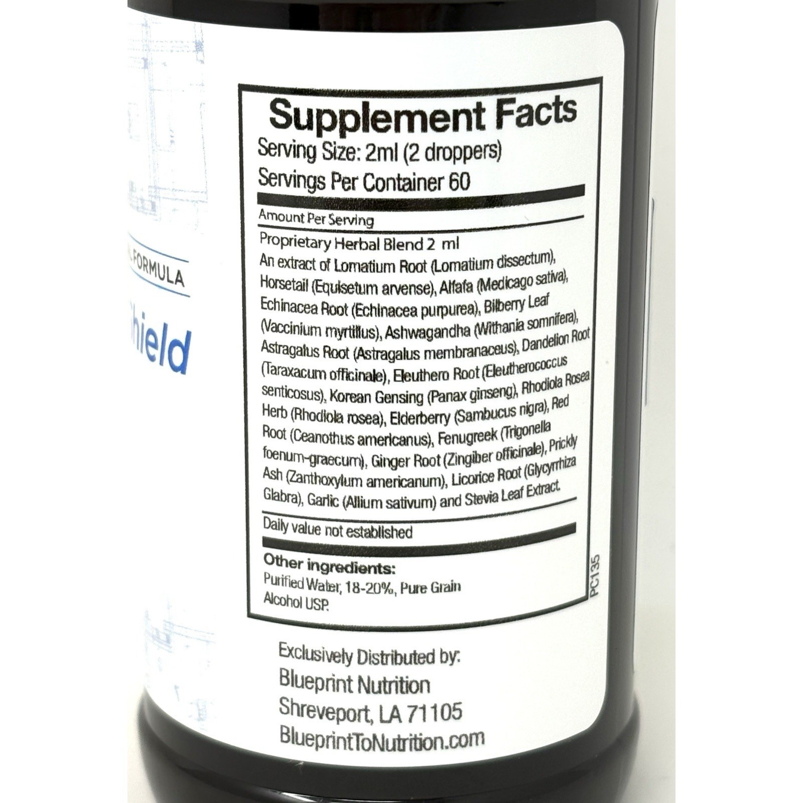 Blueprint Nutrition Cortishield Dietary Supplement 4oz Sealed