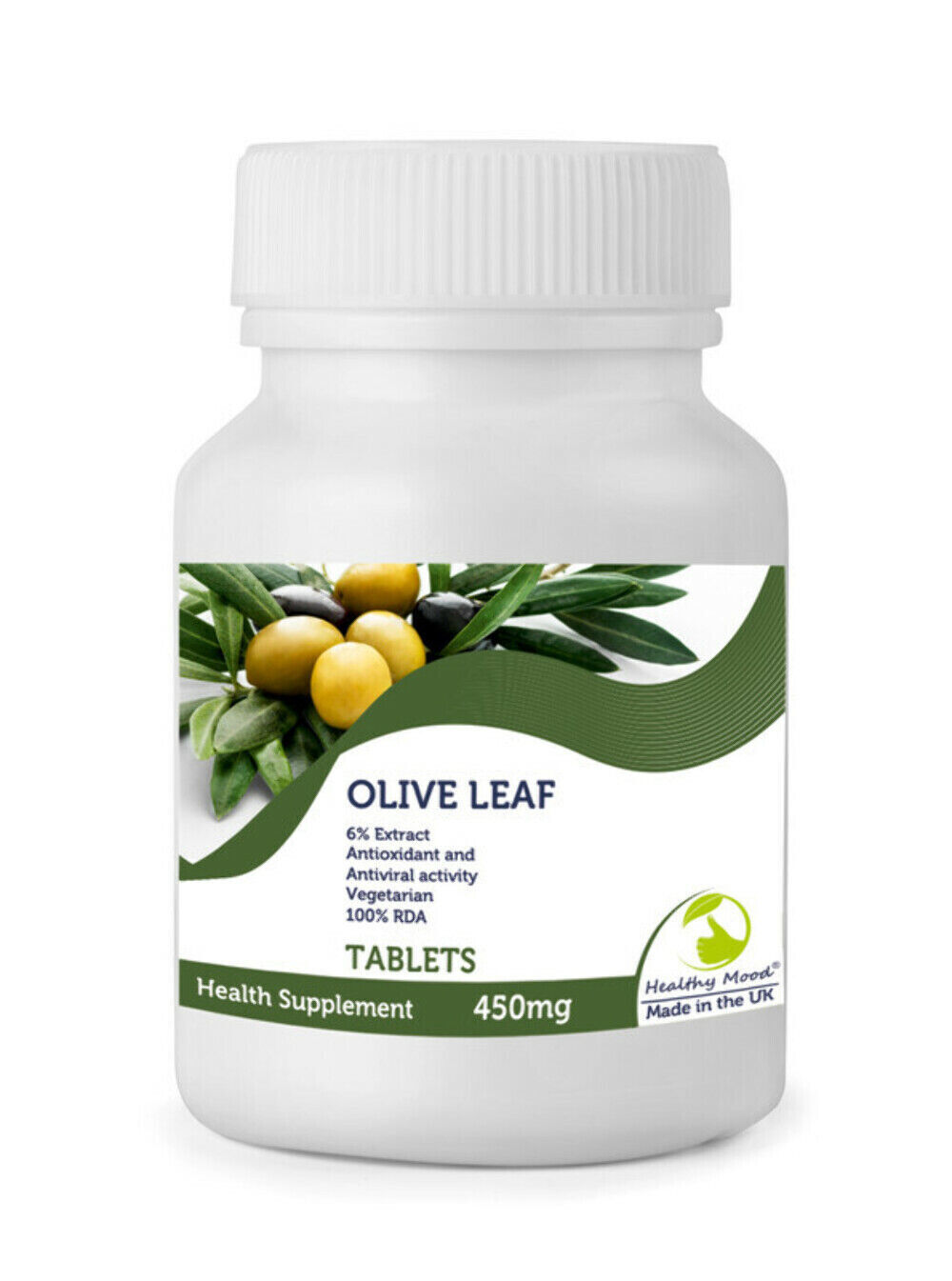 Olive Leaf 450mg Tablets Antioxid Antntiviral Bottle x 120