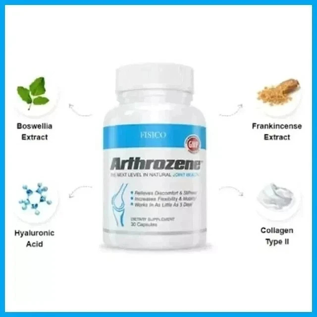 PACK OF 2 – Fisico Arthrozene Natural Joint Health Supplement 30 Capsules – NEW