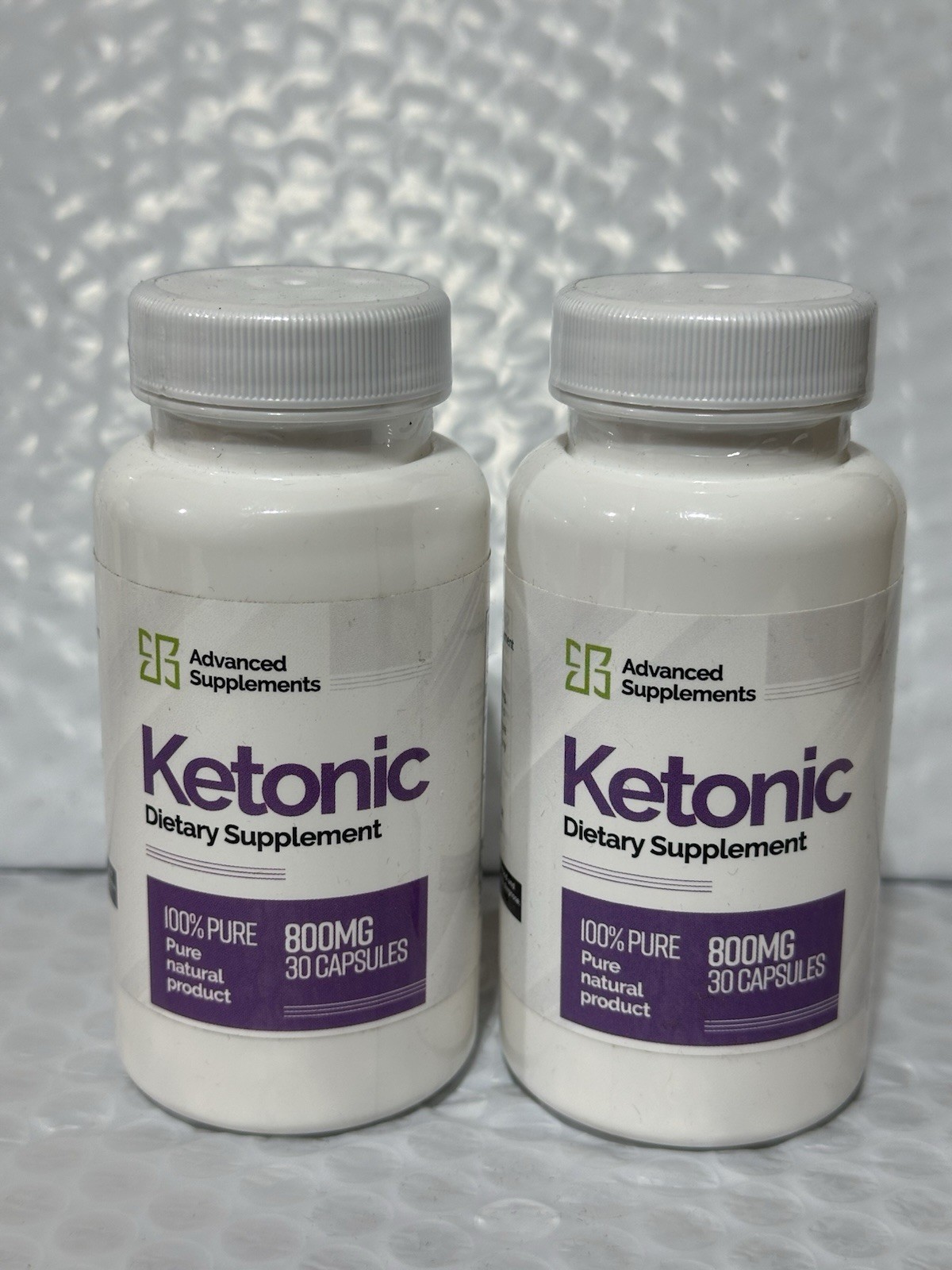 2x Advanced Supplements Ketonic Dietary Supplement 800mg 30 Capsules Each 2 Pack