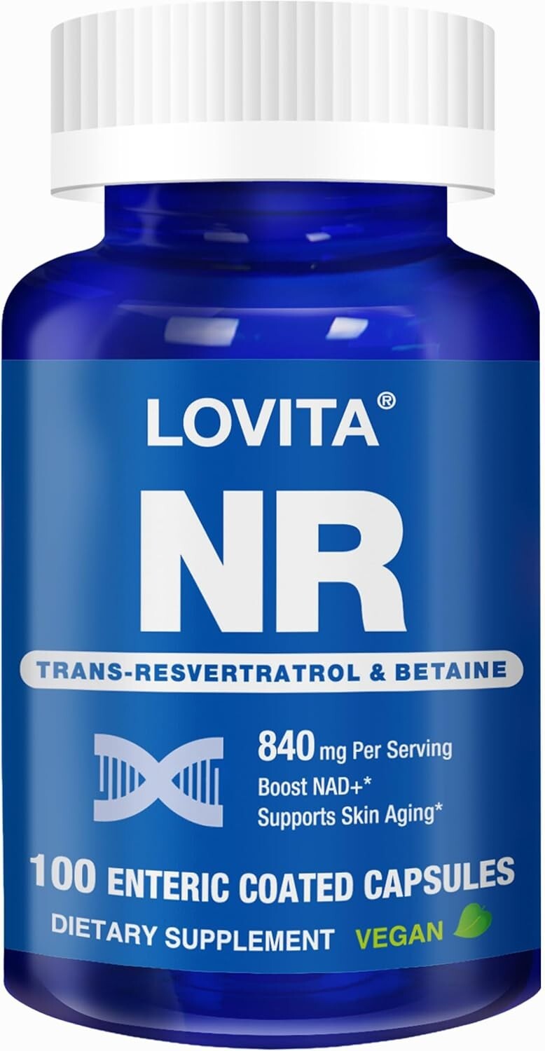Nicotinamide Riboside 840mg NAD Supplement w/ Trans-Resveratrol & Betaine -100ct