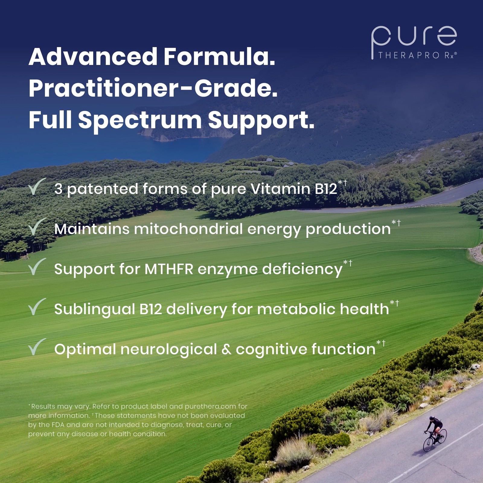 Pure Therapro Rx Vitamin B12 Supplement for Men & 0.34 Fl Oz (Pack of 1)