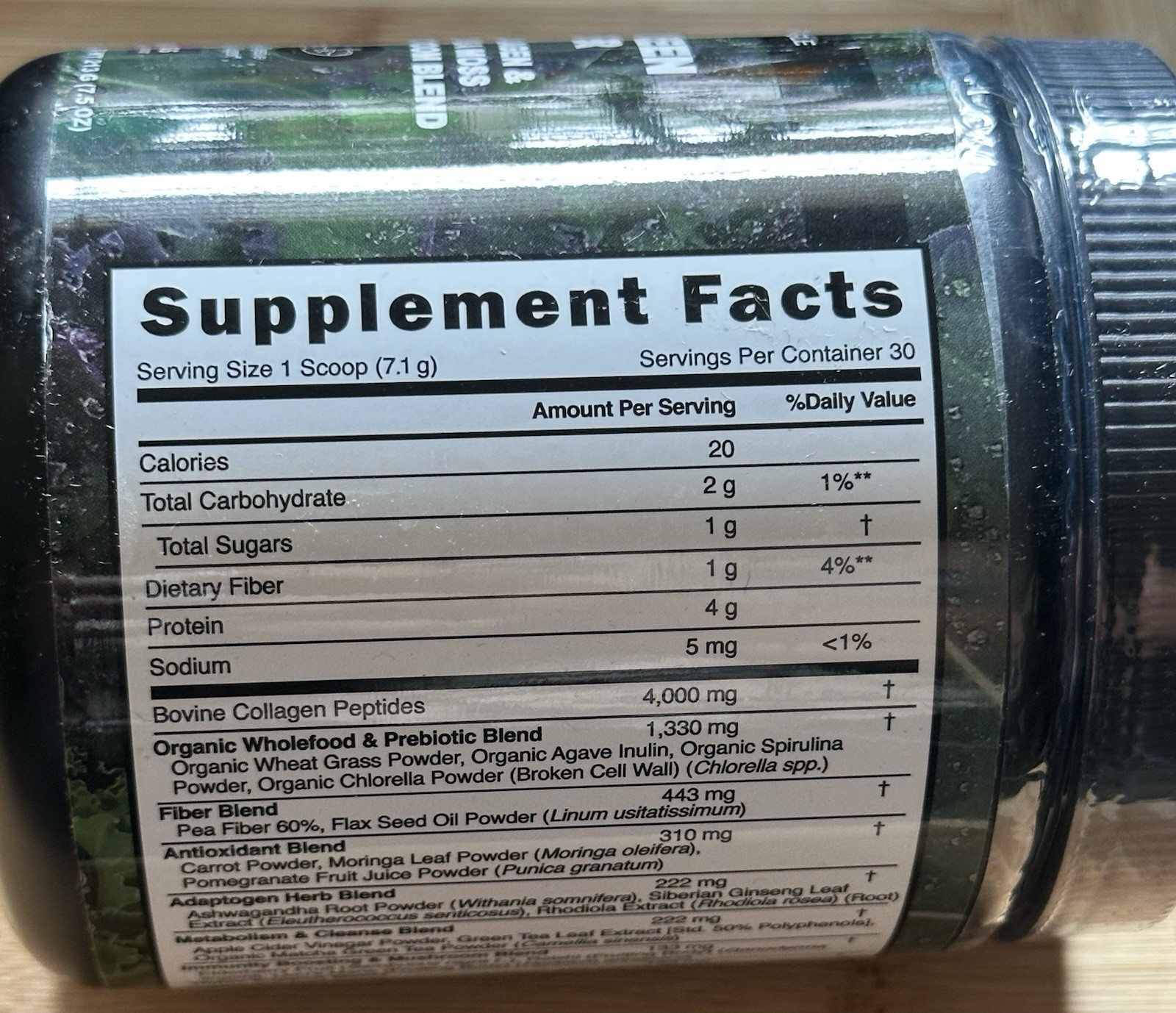 Nature’s Eagle Super Green Powder ACV Collagen Sea Moss 30 Servings 7.5 oz