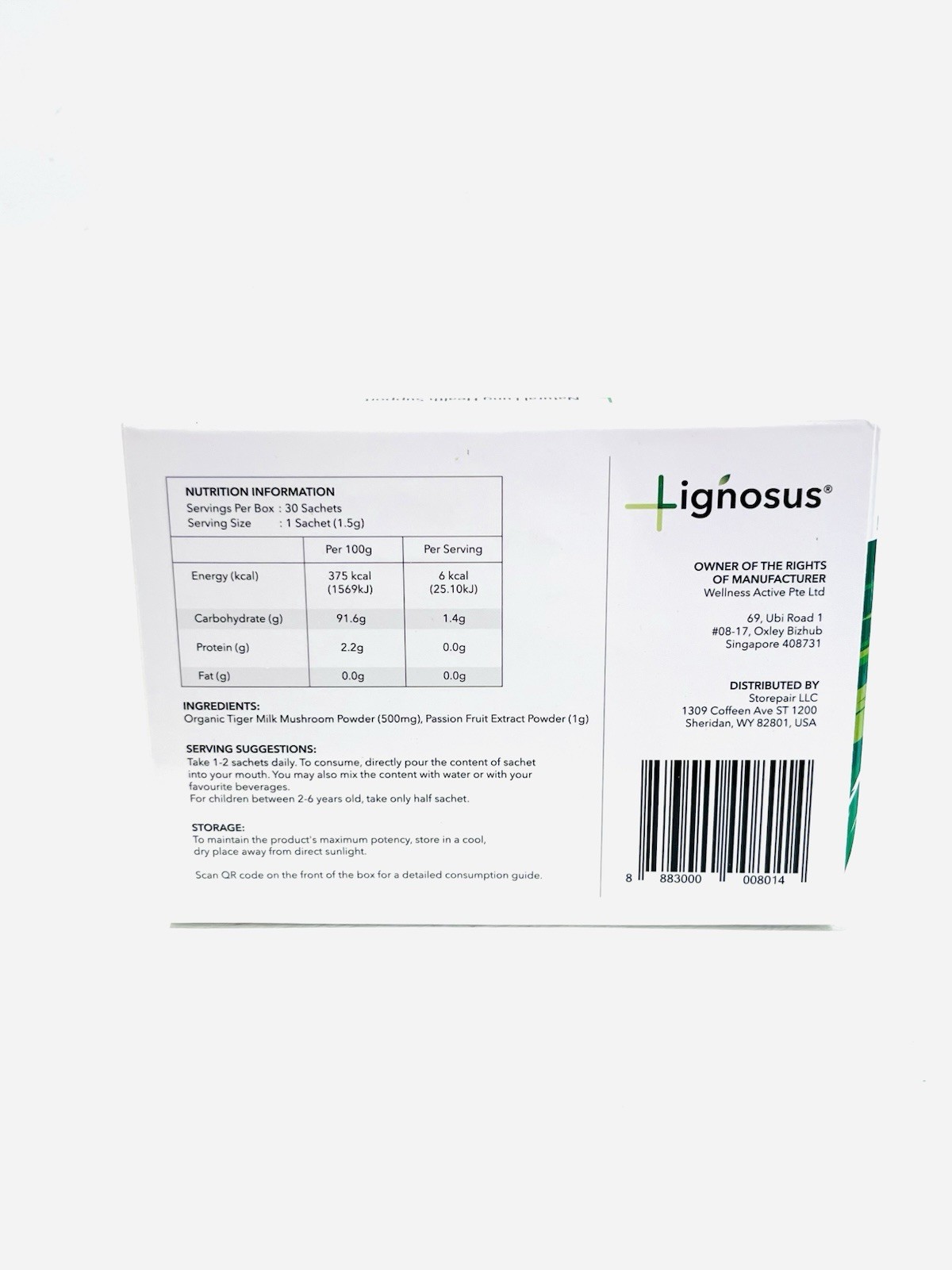 Lignosus The Best Natural Lung Supplement 30 Sachet Box FREE Same Day Shipping