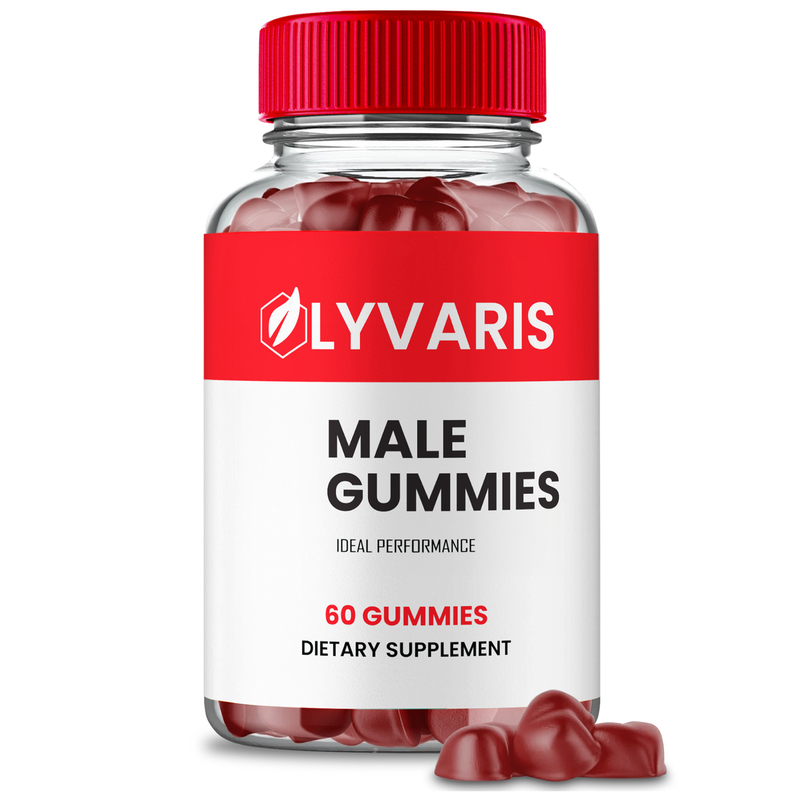 Lyvaris Gummies, Lyvaris Male Performance Gummies, Maximum Strength (1 Pack)