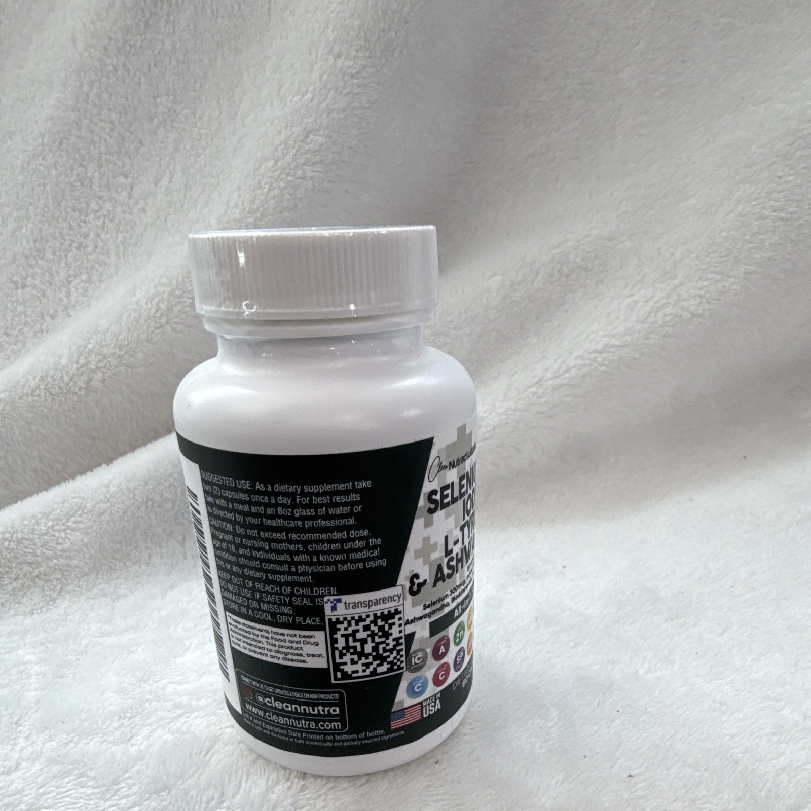 Clean Nutraceuticals Thyro Defend Thyroid Support Selenium Zinc 60 Caps 11/2026