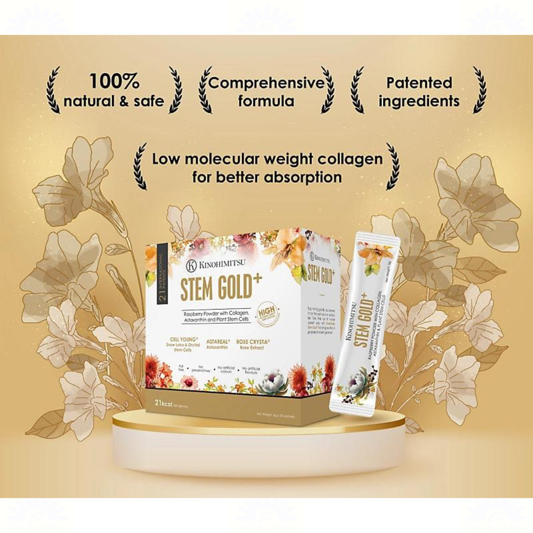 1 X Kinohimitsu Stem Gold+ Skin Beauty 180g (60 Days Supply) – Free Shipping