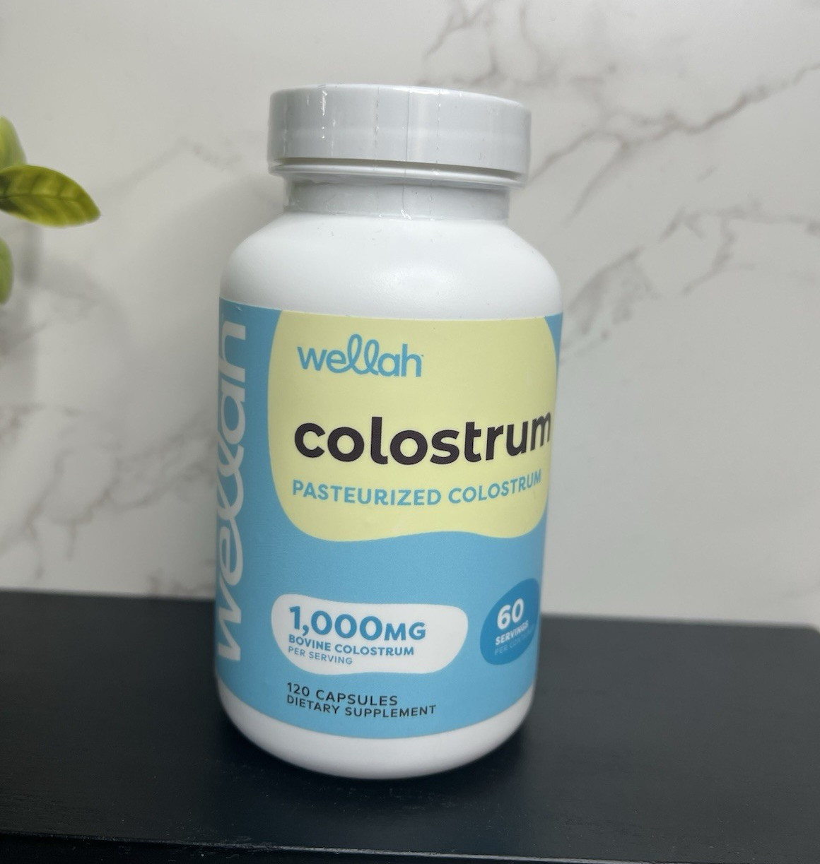 wellah Colostrum 1,000mg Bovine Colostrum (20% IgG) 120 Capsules