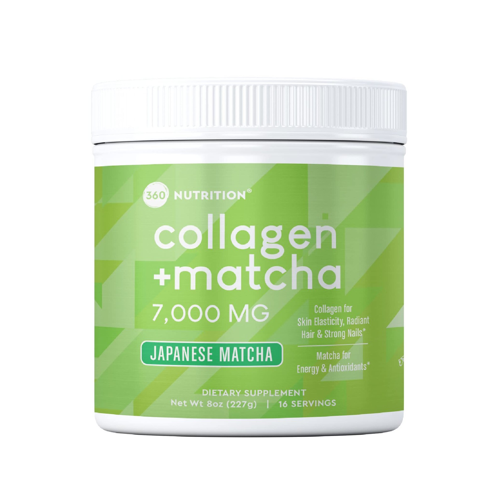 Matcha Hydrolyzed Collagen Peptides Powder Japanese Matcha Green Tea for Gut He