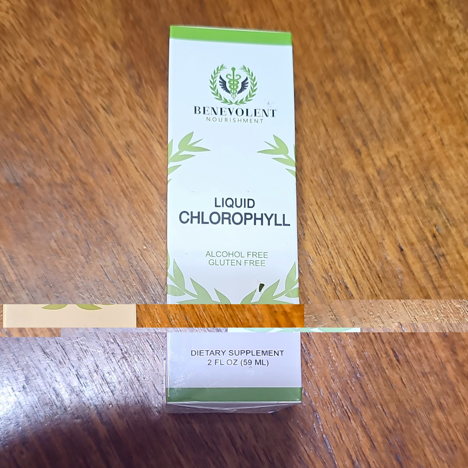 Benevolent Nourishment Liquid Chlorophyll Gluten-Free 2 fl oz Exp 08-2028
