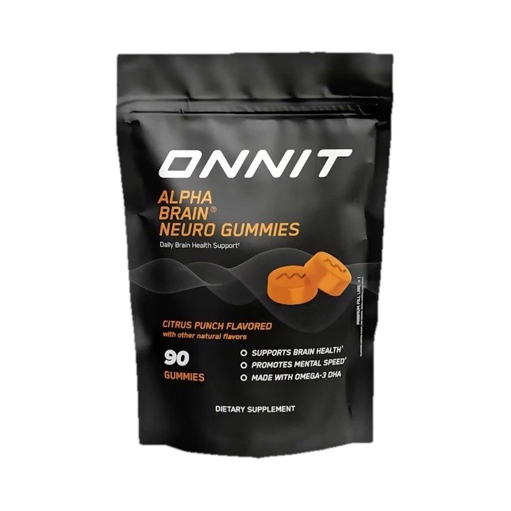 Onnit Alpha Brain Neuro Gummies Citrus Punch 90ct Brain Health Support