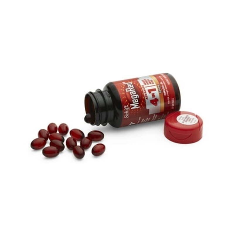 MegaRed Advanced 4 in 1 Omega 3’s Fish & Krill Oil 25 Softgels Exp: 03/2026