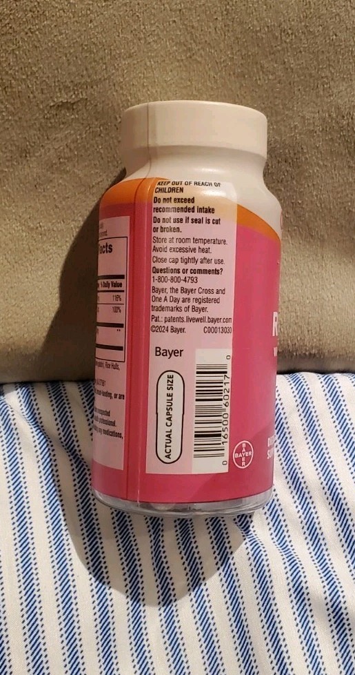 One A Day Skin Radiance Support Skin Hydration Glow W/ Blood Orange Extract