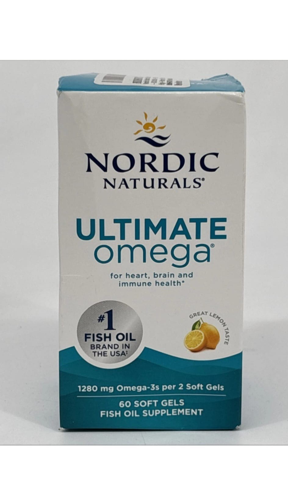 Nordic Naturals Ultimate Omega 1280mg Omega-3 Per 2 Soft Gels Lemon 60Soft Gels