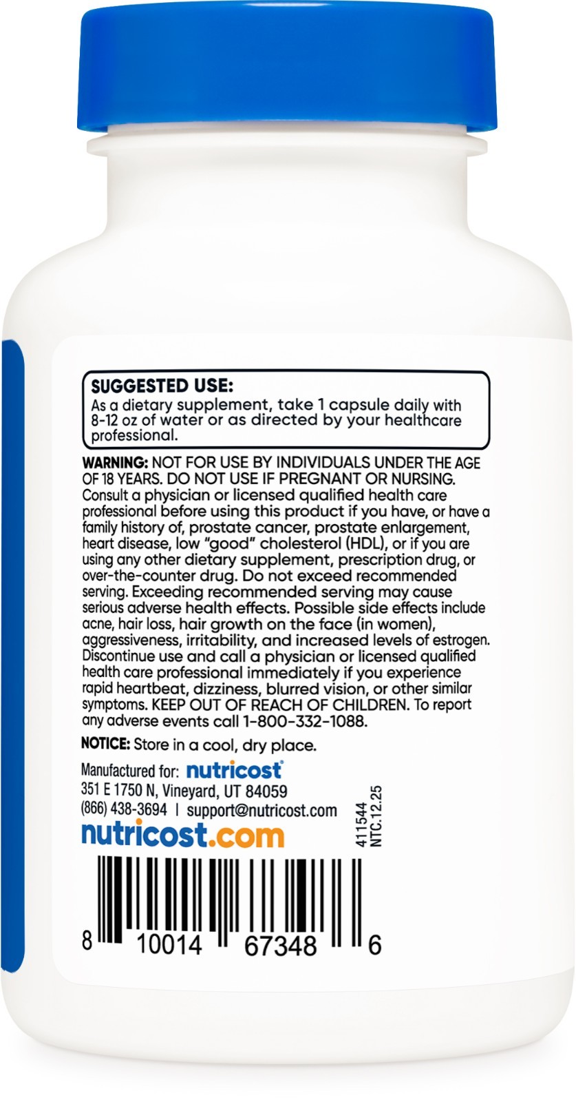 Nutricost Pregnenolone 50mg, 120 Capsules – Non-GMO, Gluten Free