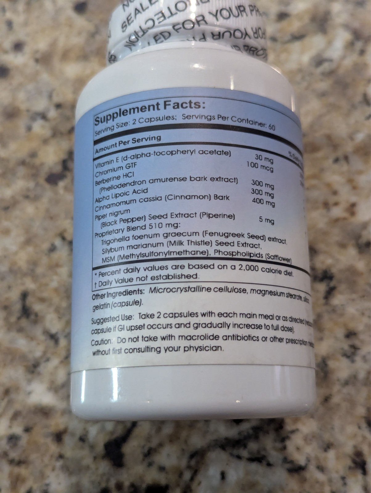 The Healing Sanctuary Glucose Balance Supplement 120 capsules exp: 05/2030