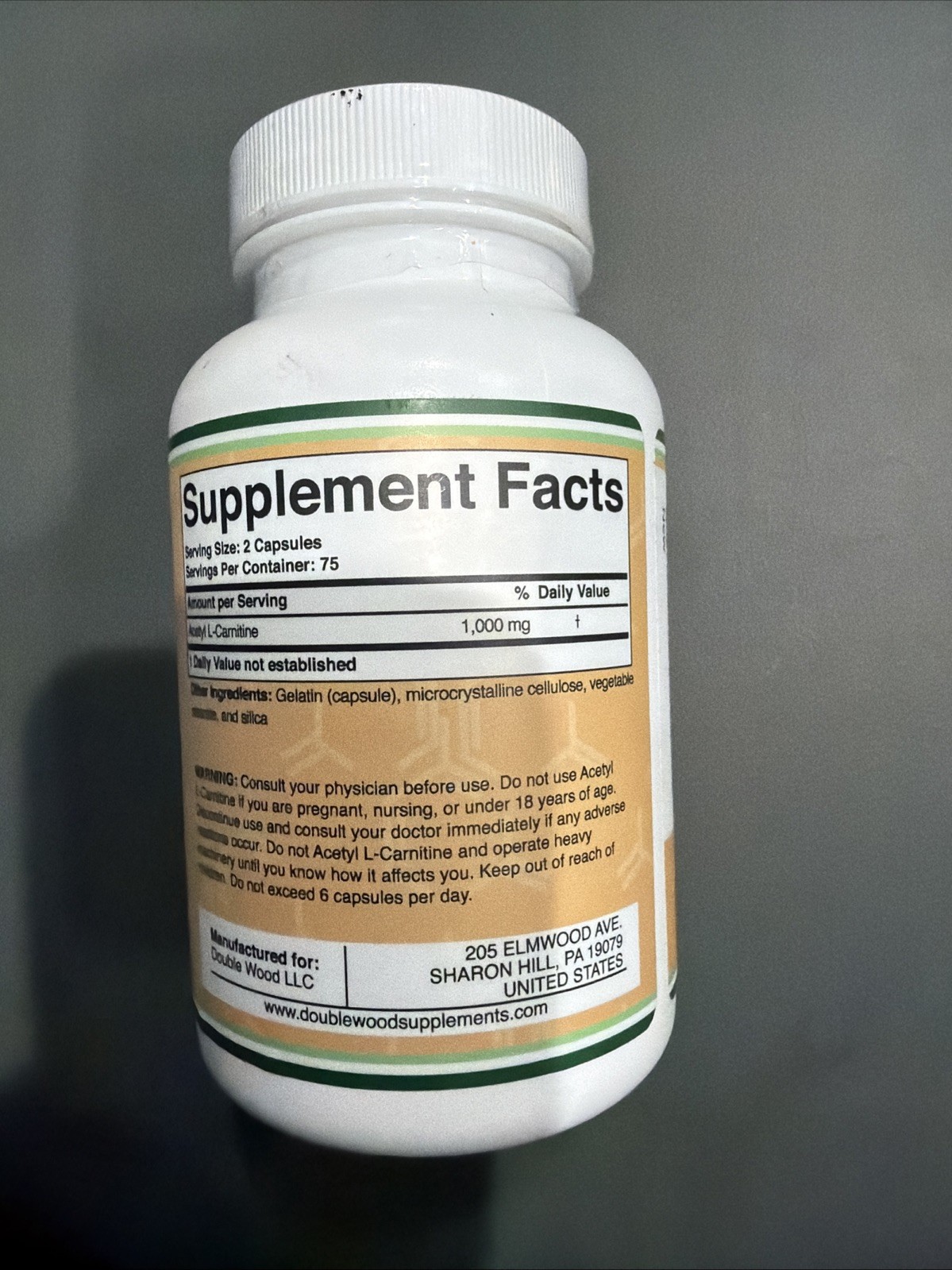 Acetyl L-Carnitine 1,000Mg per Serving, 150 Capsules (ALCAR for Brain Function !