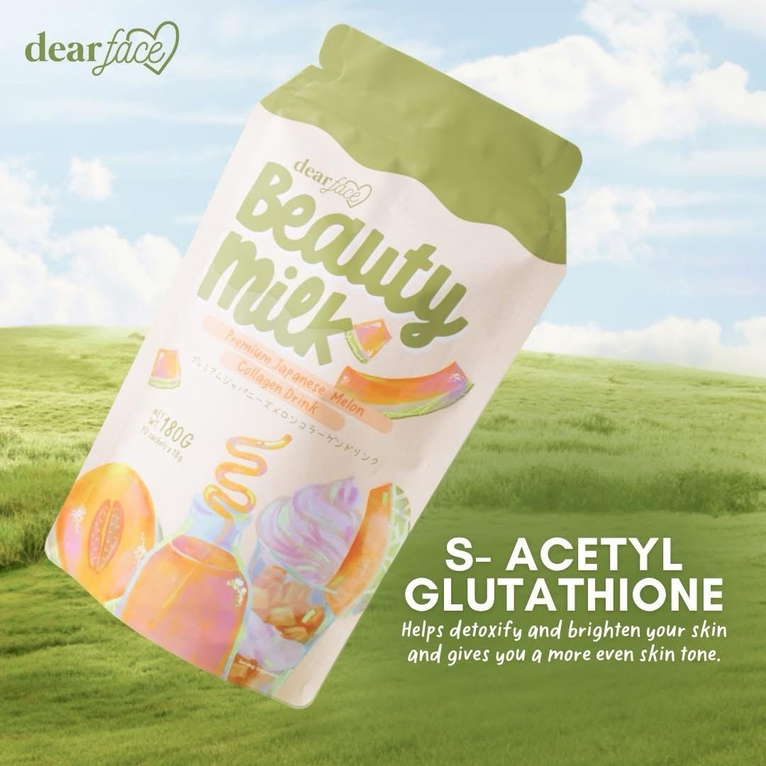 DearFace Beauty Milk Premium Japanese Melon Collagen Drink (Pureskinovation USA)
