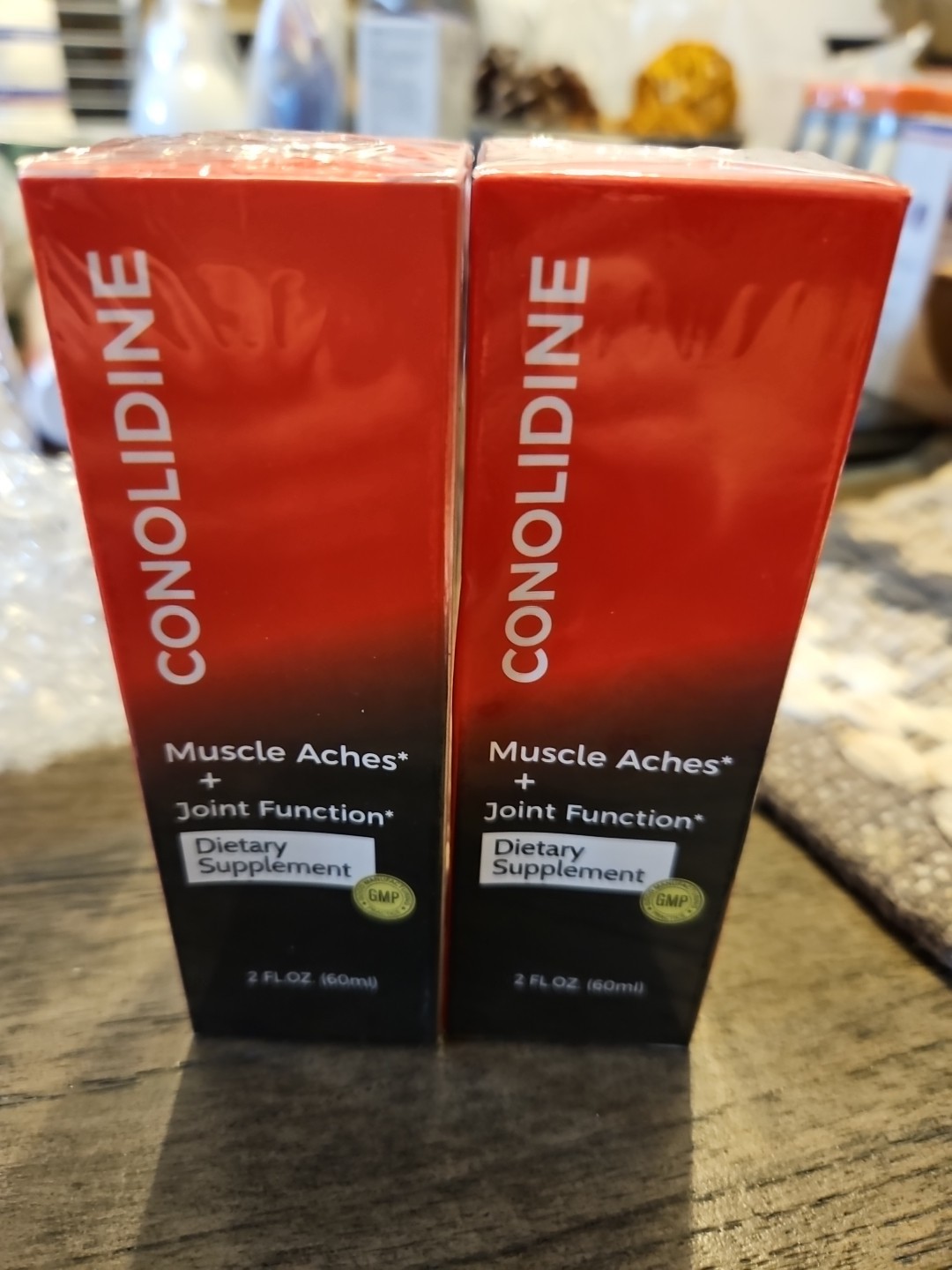 2X Conolidine Muscle Aches + Joint Function 2 oz (60mL) Exp 6/27