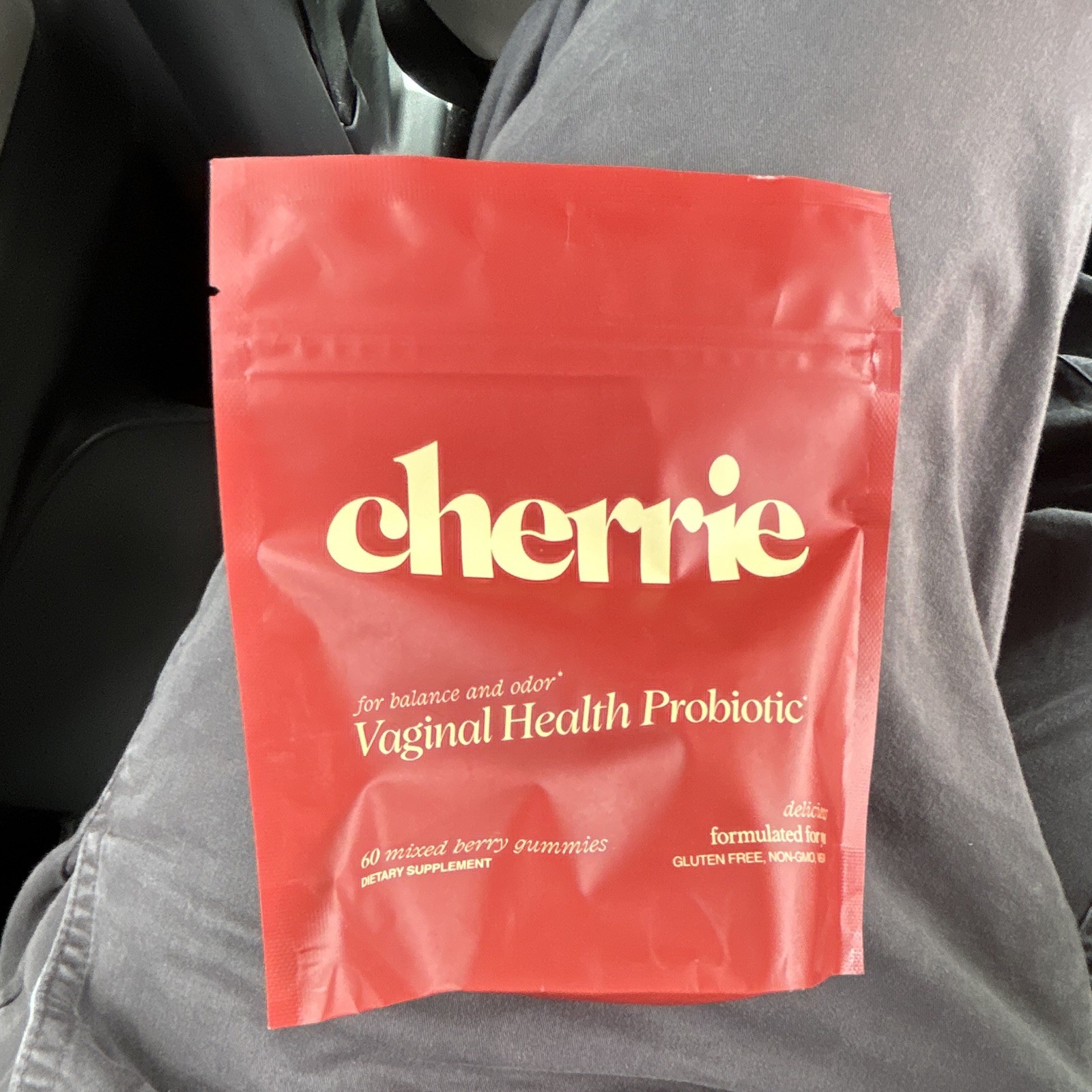 Cherrie Vaginal Health Probiotic Mixed Berry Gummies 60ct Gluten-Free Non-GMO