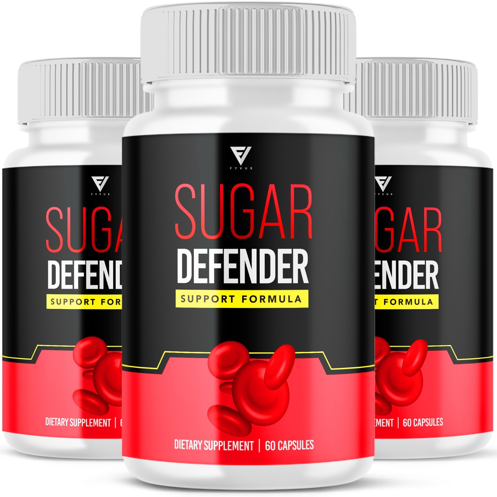 (3 Pack) Sugar Defender Supplement, Sugar Defender Reviews (180 Capsules)