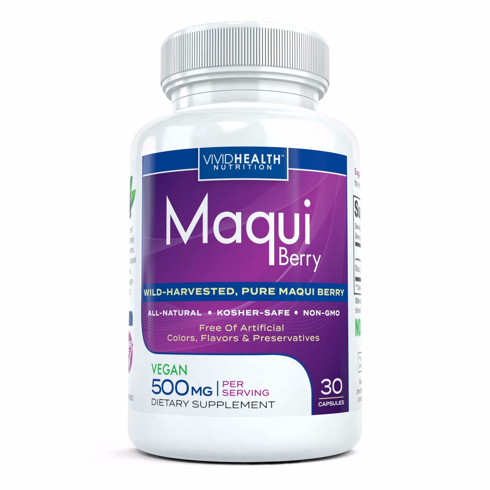 PURE MAQUI BERRY Immune Boosting, Antioxidant Superfood Supplement 500mg