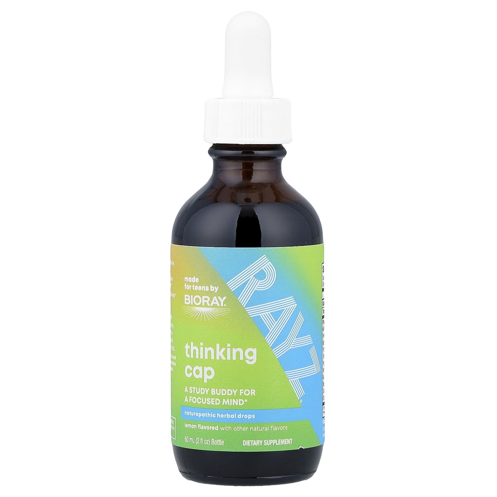Rayz, Thinking Cap, Naturopathic Herbal Drops, Lemon, 2 fl oz (59 ml)