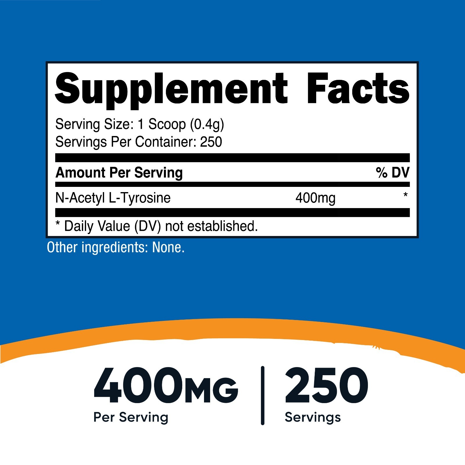 Nutricost N-Acetyl L-Tyrosine (NALT) Powder 100 Grams