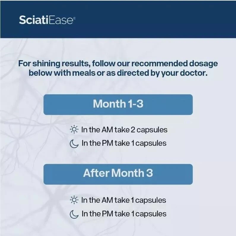 3 PACK SciatiEase Labs Sciati Ease Sciatic Nerve Formula 120 Capsules FAST SHIP*