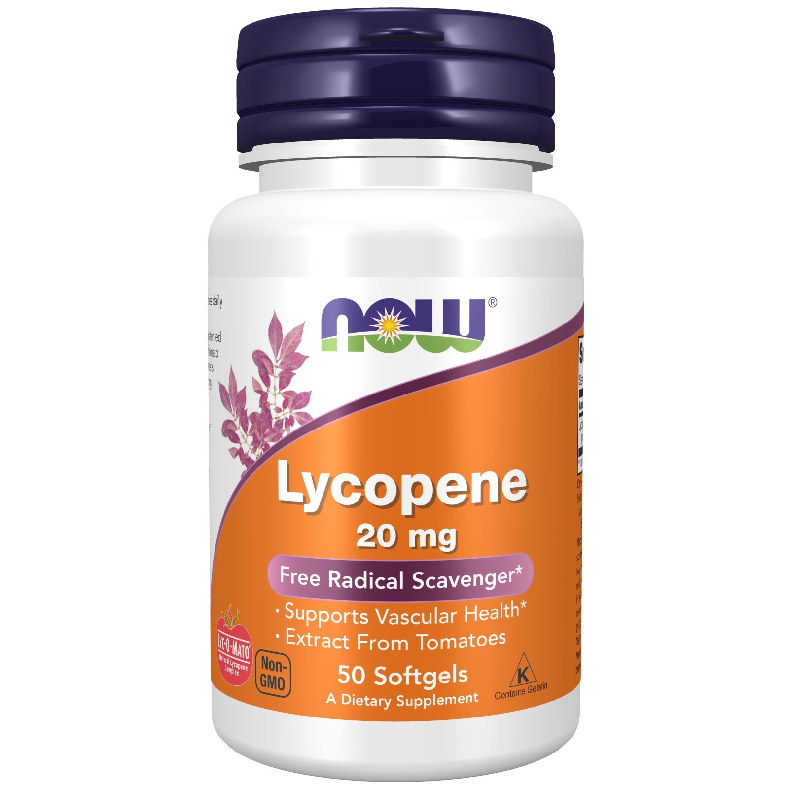 NOW Lycopene 20 mg – 50 Softgels, Supports Vascular & prostate EXP-5-29