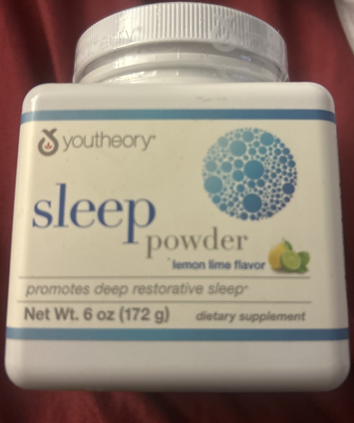 Youtheory Sleep Powder Lemon Lime Flavor – Dietary Supplement 6 oz. Exp 9/2026