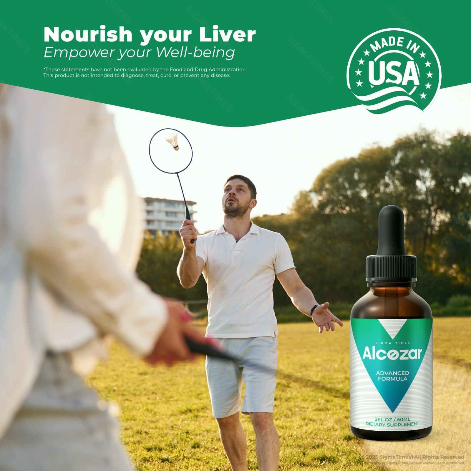 Alcozar Drops, Natural Liquid Supplement, Health & Balance Wellness (30 servs)