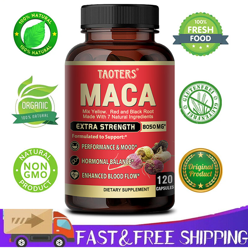 Maca Ashwagandha Blend – 300mg – Enhances Endurance and Energy