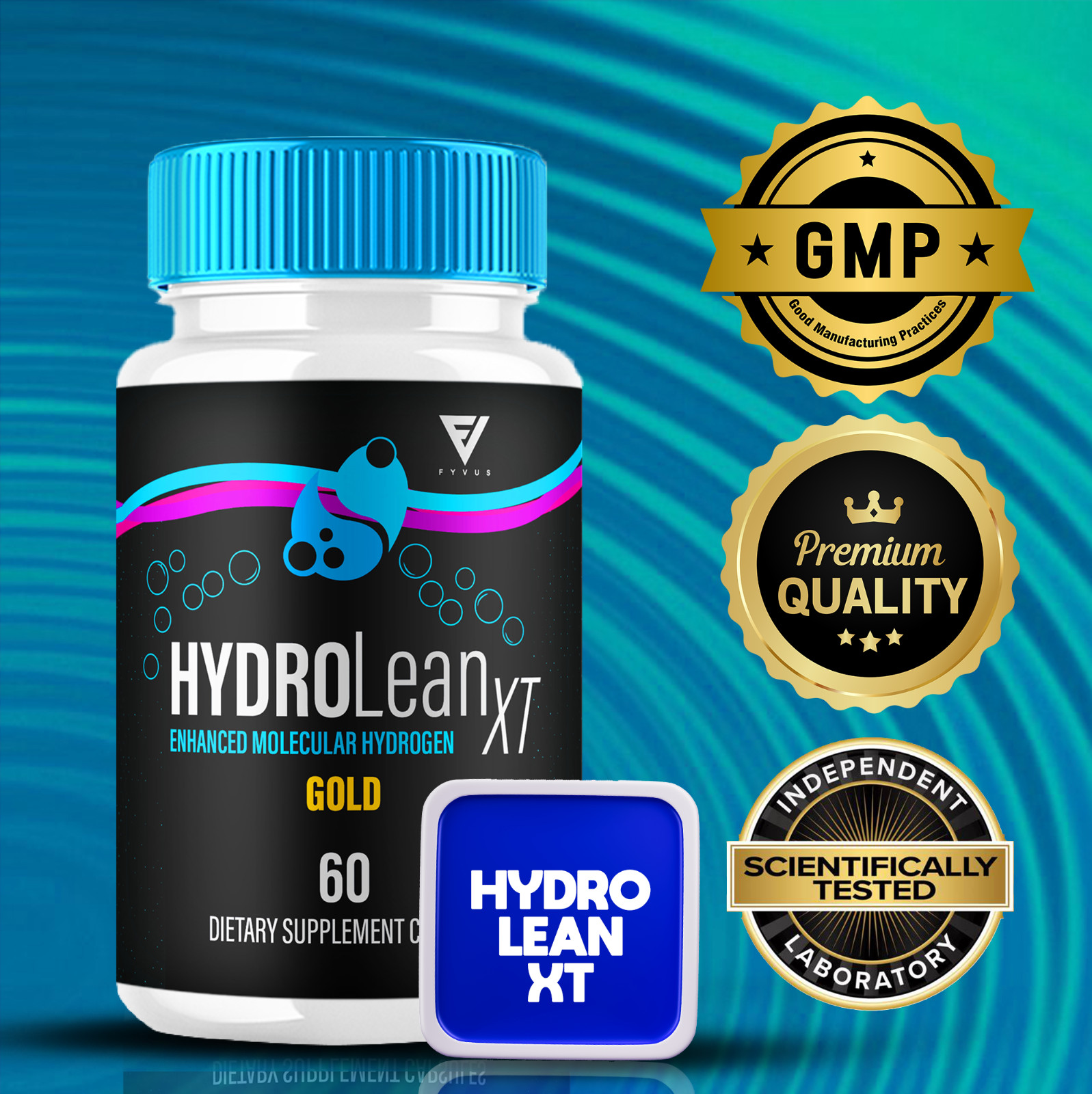 (3 Pack) HydroLean XT Gold Capsules, Hydro Lean XT Weight Loss (180 Capsules)