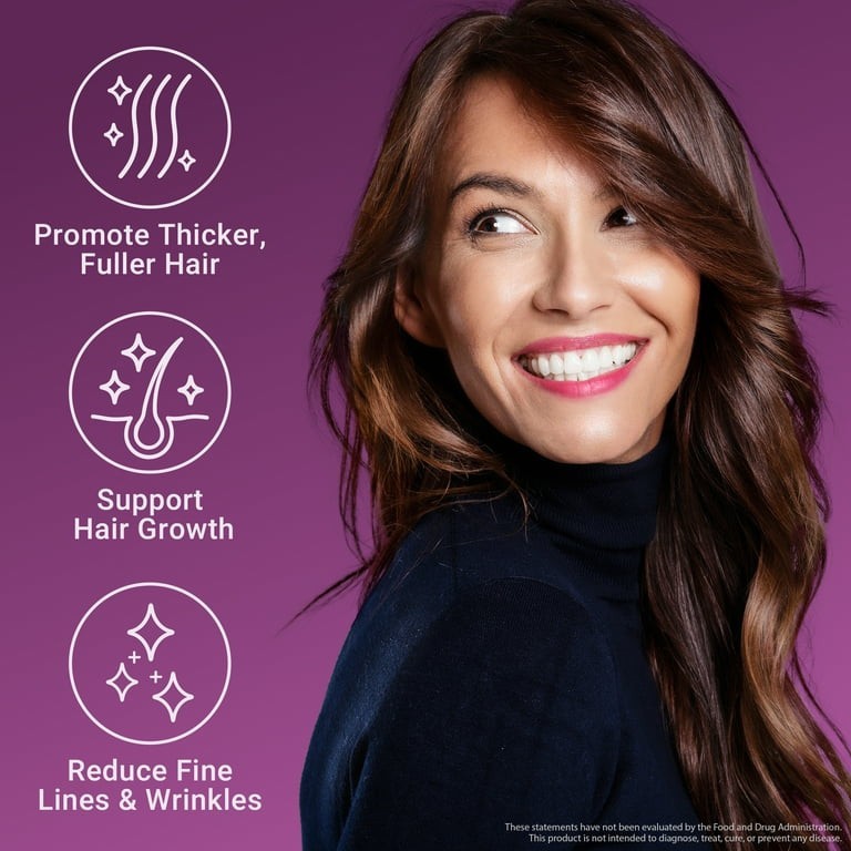 Force Factor Hair Growth Accelerator w/ Lustriva, 90 Veg Capsules, Gluten Free