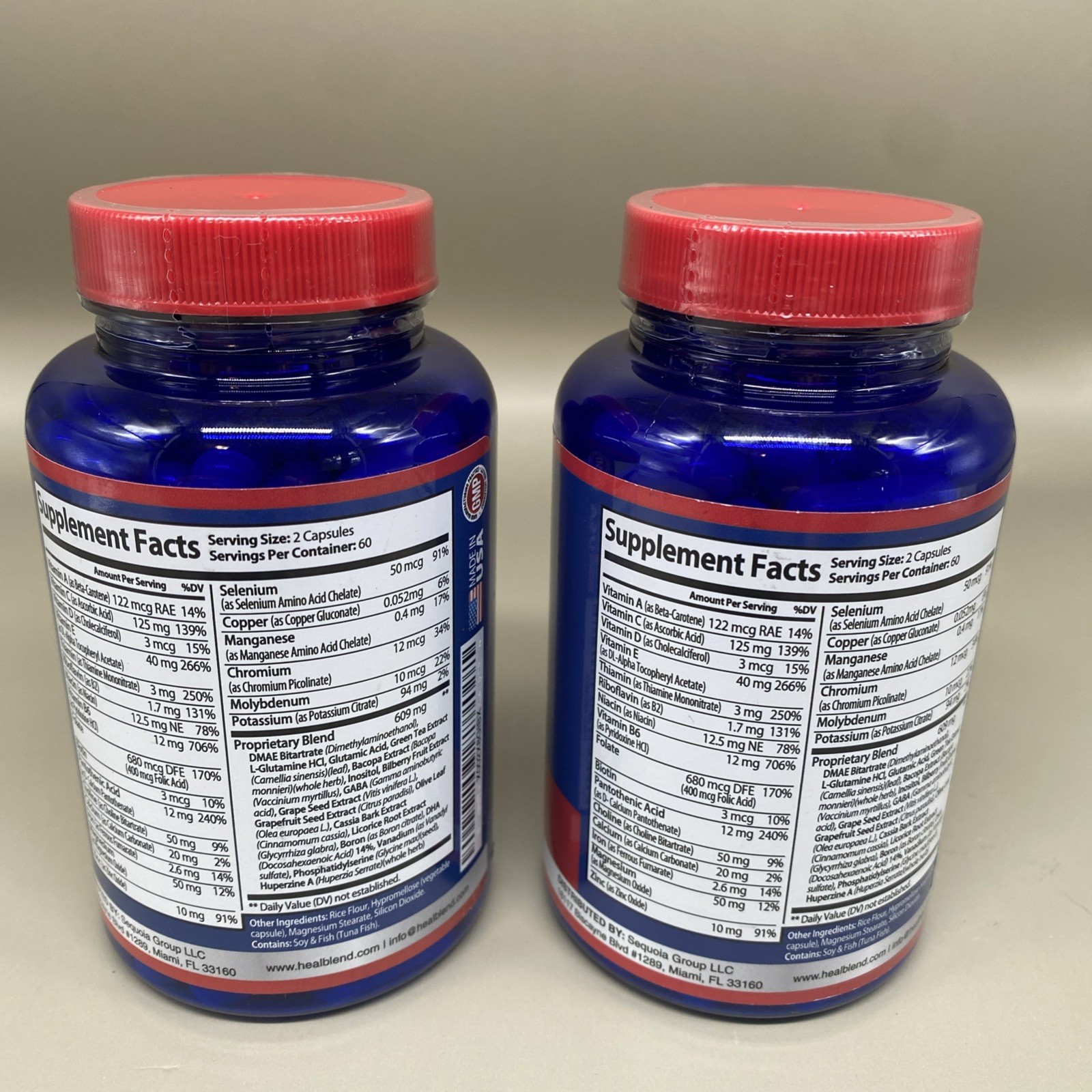 Lot Of 2- Neuro Plus Brain Booster Supports Brain Health Mental Clarity & Focus