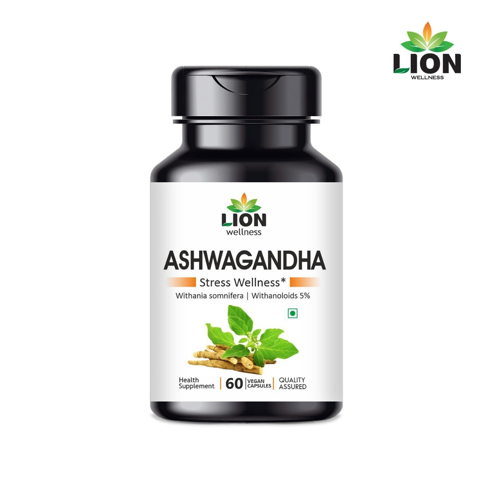 Pure Ashwagandha Capsules: 100% Organic & Vegan