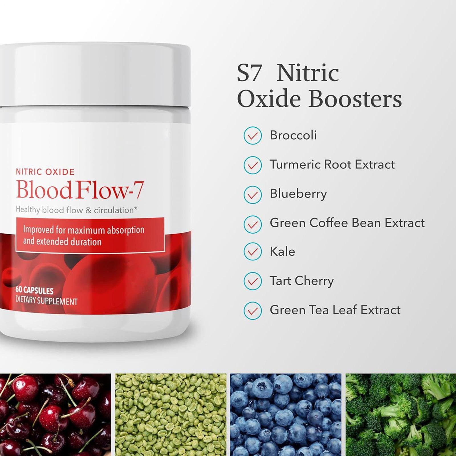 Juvenon Blood Flow-7 Nitric Oxide Dietary S – 60 CT Nitric Oxide Supplements