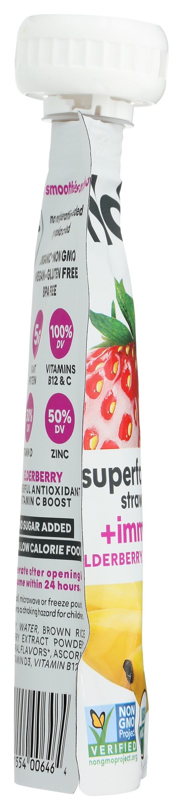 Noka Immunity Boost Superfood Smoothie Strawberry Banana 4.22 Oz 6 Pack