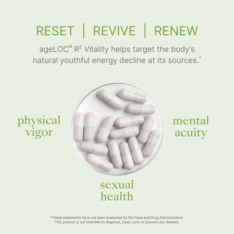 Nu Skin Nuskin Pharmanex ageLOC R2 Vitality Day, 180 Capsules, Exp 10/2027