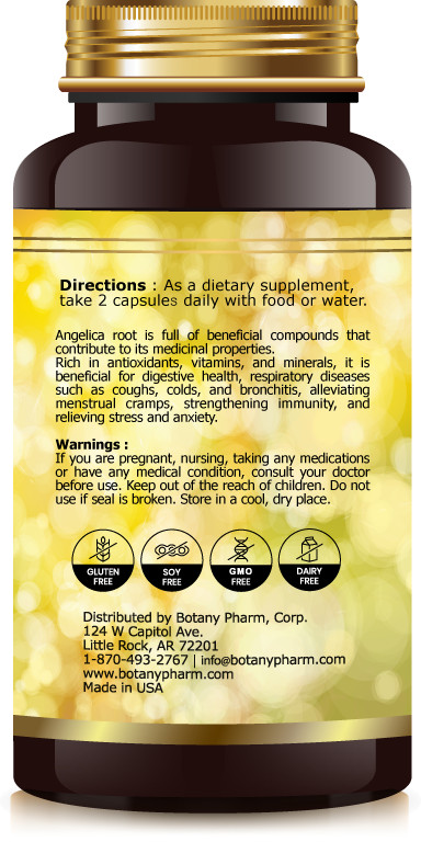 Angelica Root Digestive Health, Respiratory, Menstrual Relief, Immune Boost