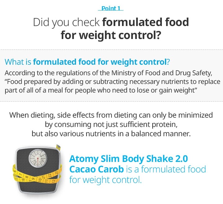 ATOMY Slim Body Shake 60g x 15EA #Cacao Protein Powder Dietary Supplement