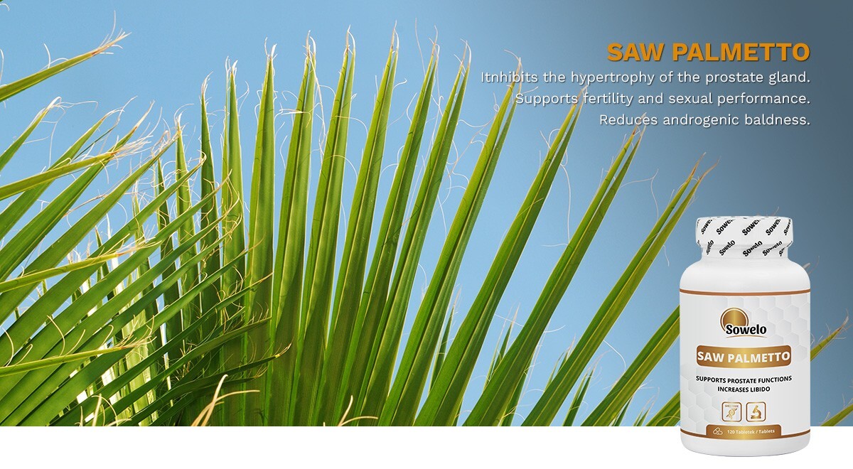 SOWELO SAW PALMETTO EXTRACT 600mg TABLETS