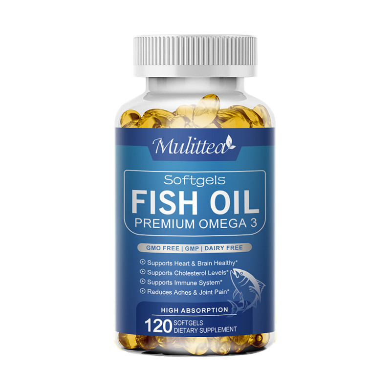 Omega 3 Fish Oil 1200mg – 120 Softgels, Triple Strength EPA/DHA, Highest Potency